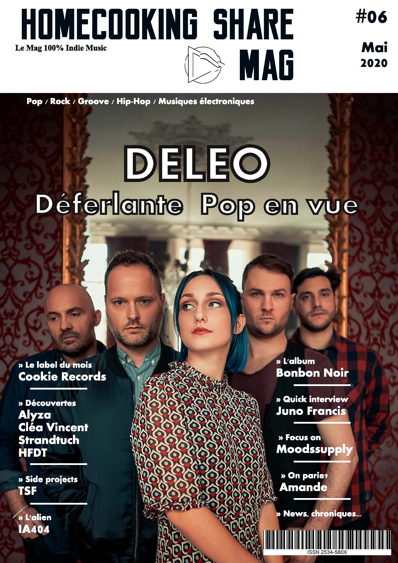 HomeCooking Share Le Mag 100% Indie Music couverture Mai 2020