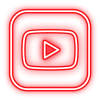 YouTube neon icone YouTube lien vers la chaine YouTube https://www.youtube.com/user/MadmoizelAmande/playlists
